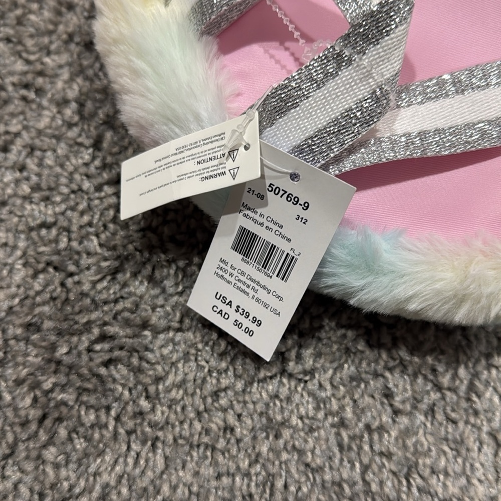 Claire's Pastel Unicorn Backpack - Picture 5 of 7